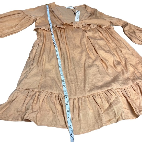 Mustard Seed flowy baloon sleeve dress ruffles boho size S - Picture 6 of 8